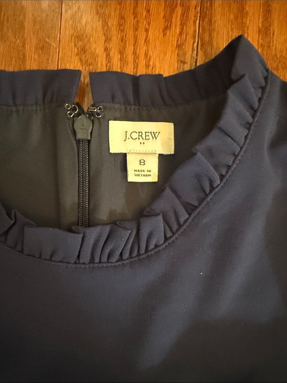 J. Crew ruffle neck suiting dress - Picture 5 of 9